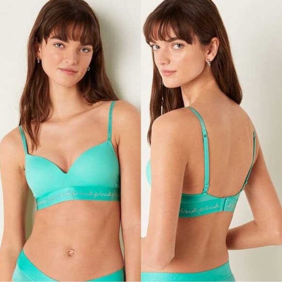 VS PINK | Wear Everywhere Wireless Push Up Smooth Shine Strap Bra | Size 36D - Picture 2 of 14